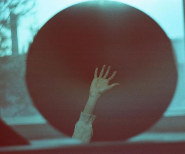 Abstract image of light trails symbolizing thoughts and focus.